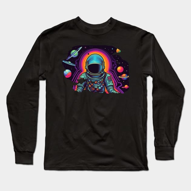 space man Long Sleeve T-Shirt by Pixy Official